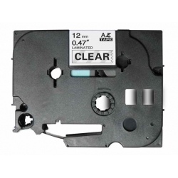 Laminated Tape Brother TZe-131 Black / Transparent compatible