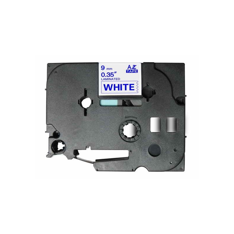 Laminated Tape Brother TZe-223 Cyan / White compatible