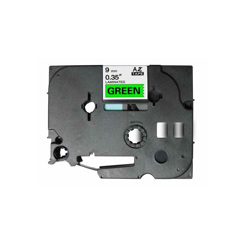 Laminated Tape Brother TZe-721 Black / Green compatible