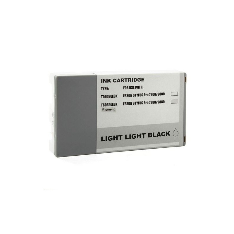 Ink cartridge Epson T603900 Light Grey compatible - C13T603900 - Pigment Ink