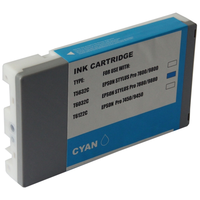 Ink cartridge Epson T603200 Cyan compatible - C13T603200 - Tinta Pigmentada