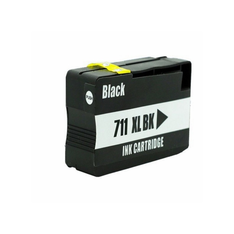 Ink cartridge HP 711XL Black compatible CHIP V4 / V5 - LATEST VERSION - Pigment Ink - CZ133A / CZ129A