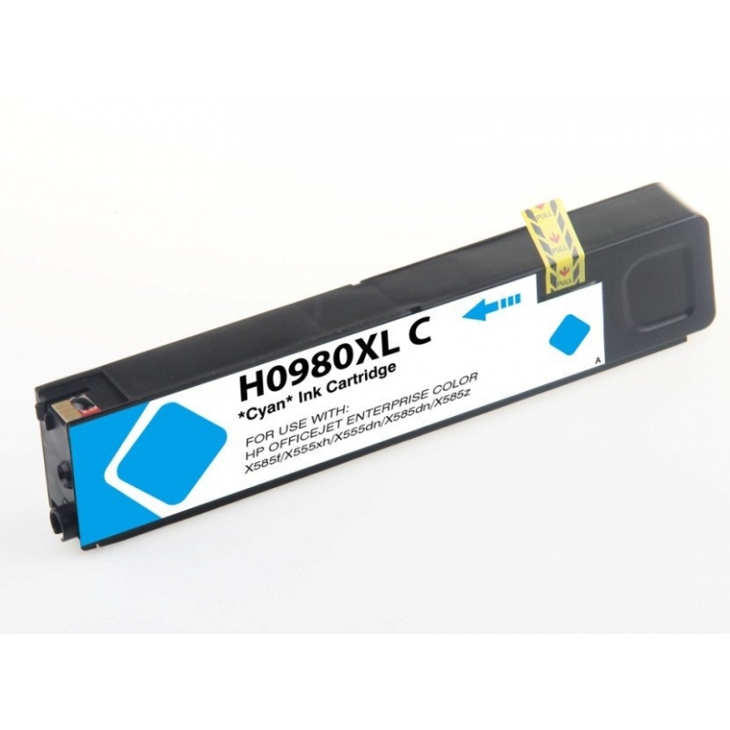 Ink cartridge HP 980 Cyan compatible - Tinta Pigmentada - D8J07A