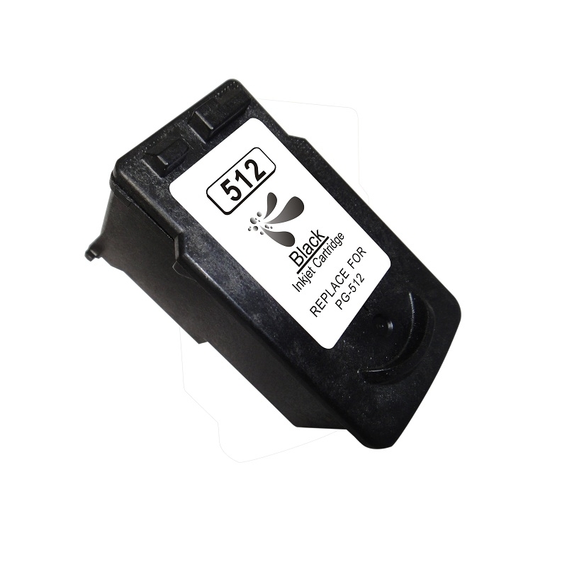 Ink cartridge Canon PG-510 / PG-512 Black compatible - 2969B001 / 2970B001 - Shows ink level