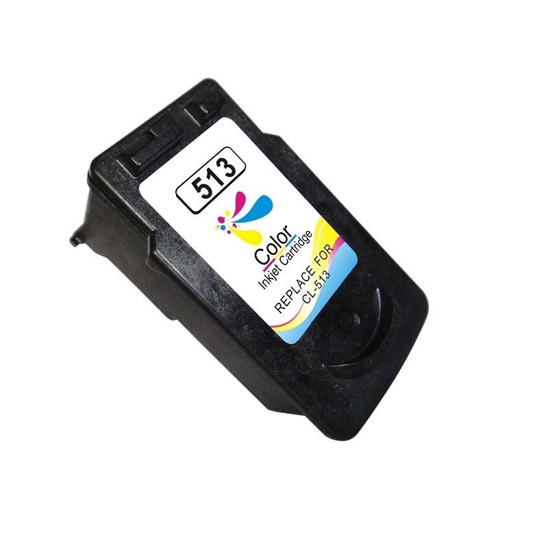 Ink cartridge Canon CL-511 / CL-513 Tricolor compatible - 2971B001 / 2972B001 - Shows ink level