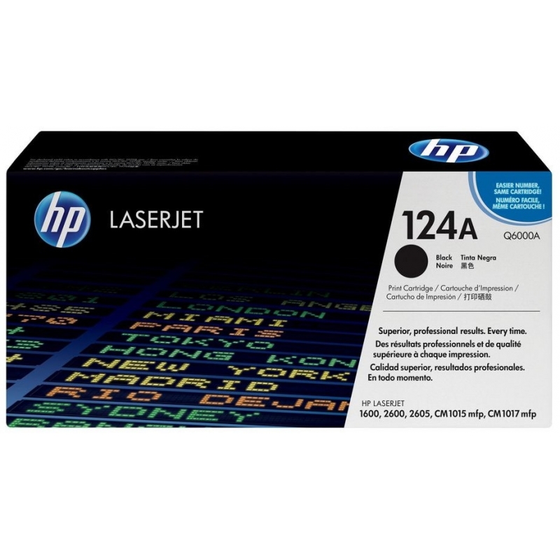 Toner HP 124A Black Original - Q6000A - Discontinued
