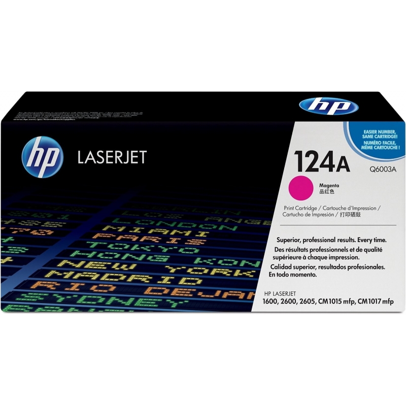 Toner HP 124A Magenta Original - Q6003A - Discontinued