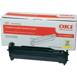 Image Drum OKI C3300 / C3400 / C3450 / C3600 Yellow Original - 43460205 - Discontinued