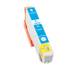 Ink cartridge Epson T2422 / T2432 (24XL) Cyan compatible - C13T24324012 / C13T24224012