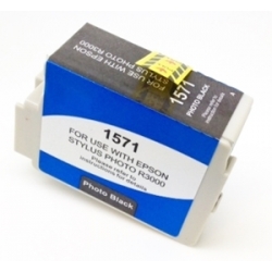 Ink cartridge Epson T1571 Black Photo compatible - C13T15714010 - Pigment Ink