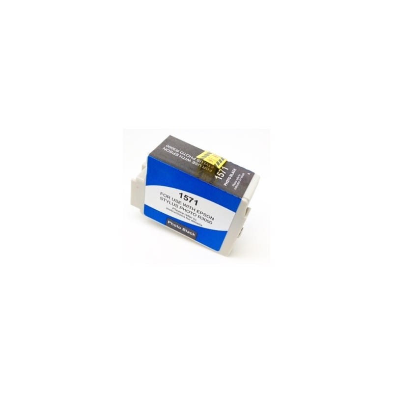 Ink cartridge Epson T1571 Black Photo compatible - C13T15714010 - Pigment Ink
