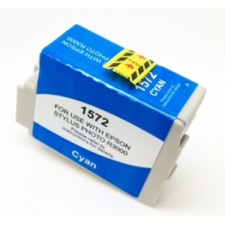 Ink cartridge Epson T1572 Cyan compatible - C13T15724010 - Pigment Ink