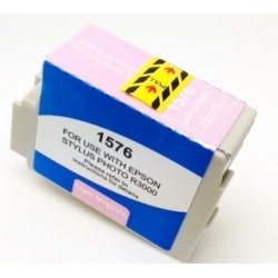 Ink cartridge Epson T1576 Light Magenta compatible - C13T15764010 - Pigment Ink