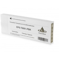 Ink cartridge Epson T606100 Black Photo compatible - C13T606100 - Tinta Pigmentada