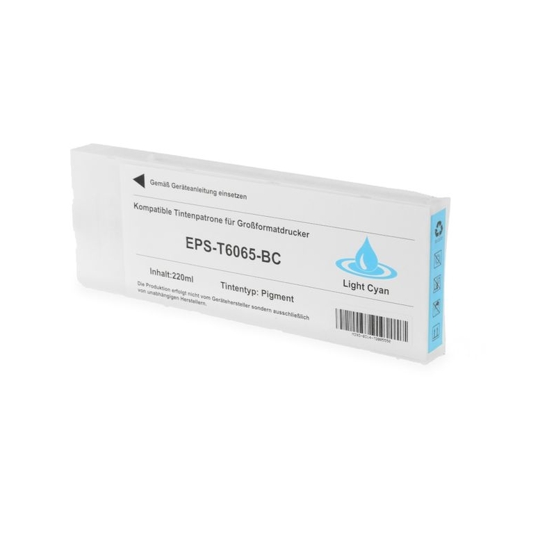 Ink cartridge Epson T606500 Cyan Claro compatible - C13T606500 - Tinta Pigmentada
