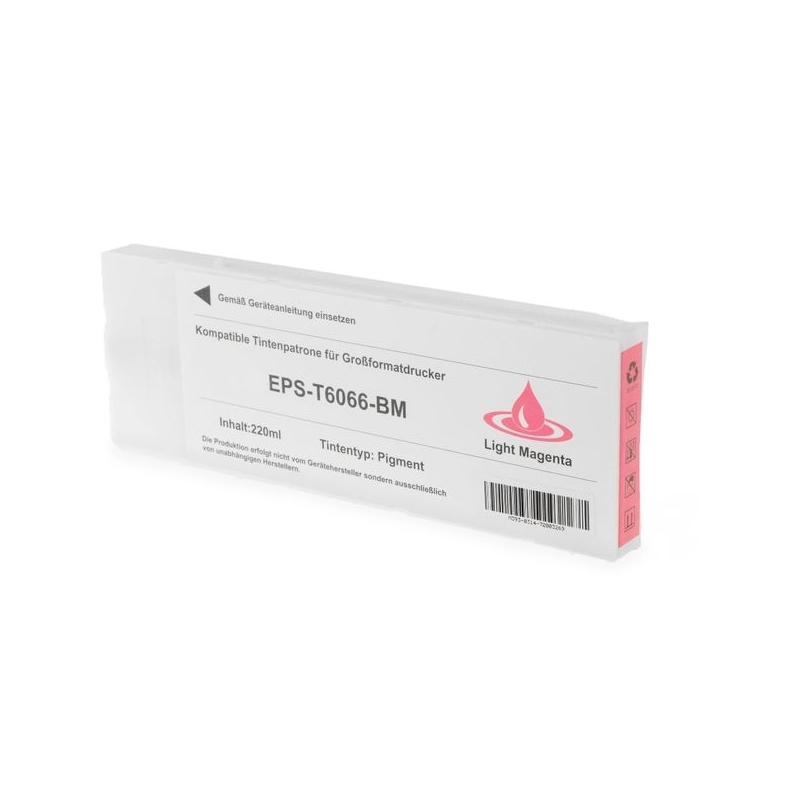 Ink cartridge Epson T606600 Light Magenta compatible - C13T606600 - Pigment Ink