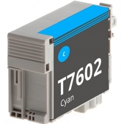 Ink cartridge Epson T7602 Cyan compatible - C13T76024010 - Pigment Ink
