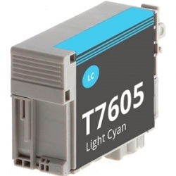 Ink cartridge Epson T7605 Cyan Claro compatible - C13T76054010 - Tinta Pigmentada