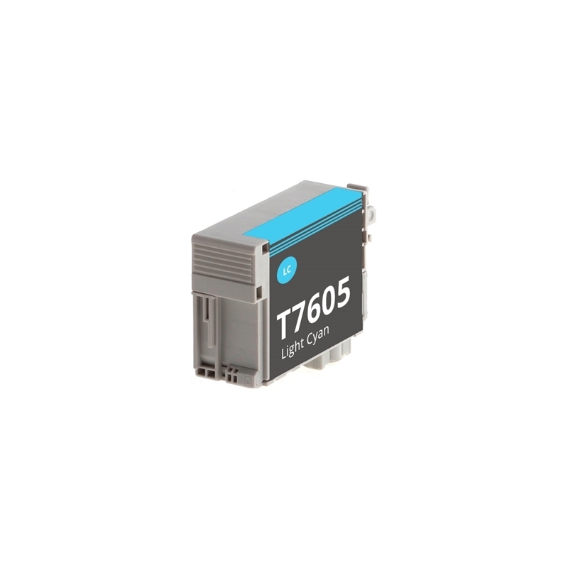 Ink cartridge Epson T7605 Light Cyan compatible - C13T76054010 - Pigment Ink