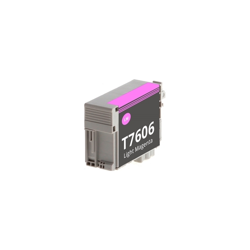 Ink cartridge Epson T7606 Magenta Claro compatible - C13T76064010 - Tinta Pigmentada