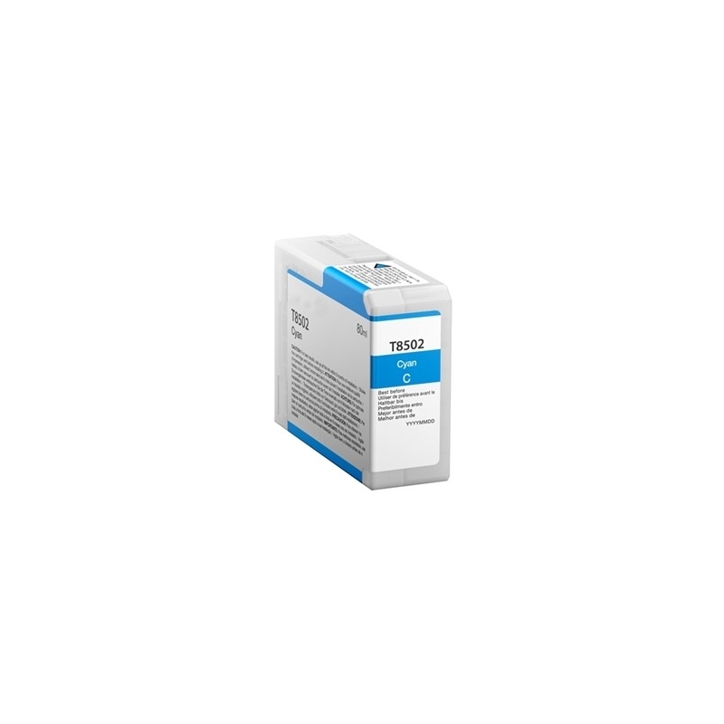 Ink cartridge Epson T8502 Cyan compatible - C13T850200 - Pigment Ink