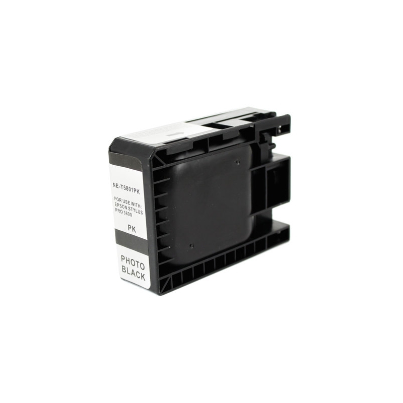 Ink cartridge Epson T5801 Black Photo compatible - C13T580100 - Pigment Ink