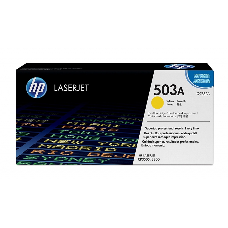 Toner HP 503A Yellow Original - Q7582A - Discontinued