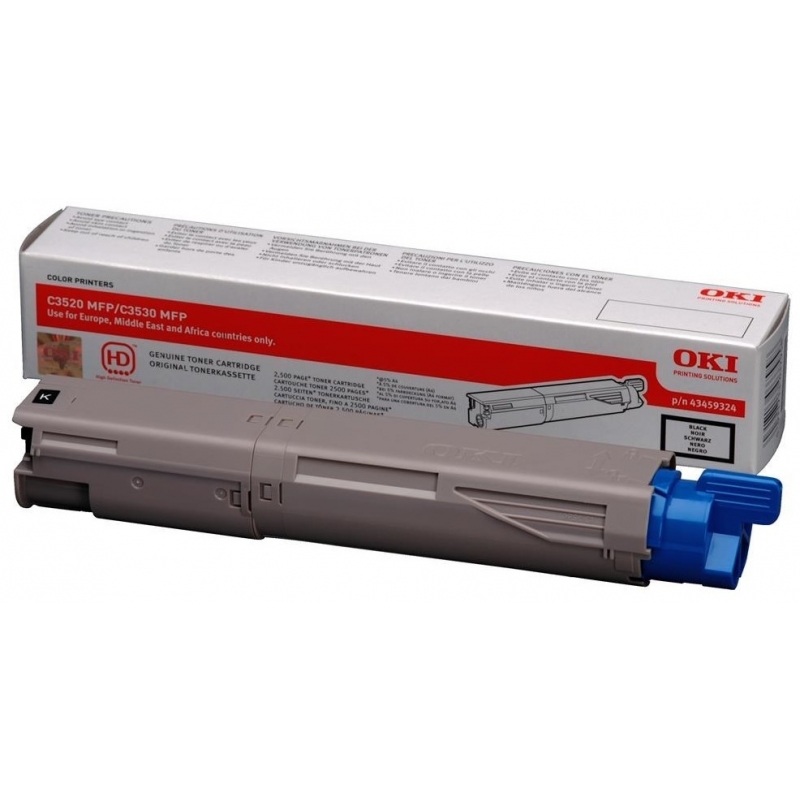 Toner OKI C3520 / C3530 / MC350 / MC360 Black Original - 43459324 - Discontinued