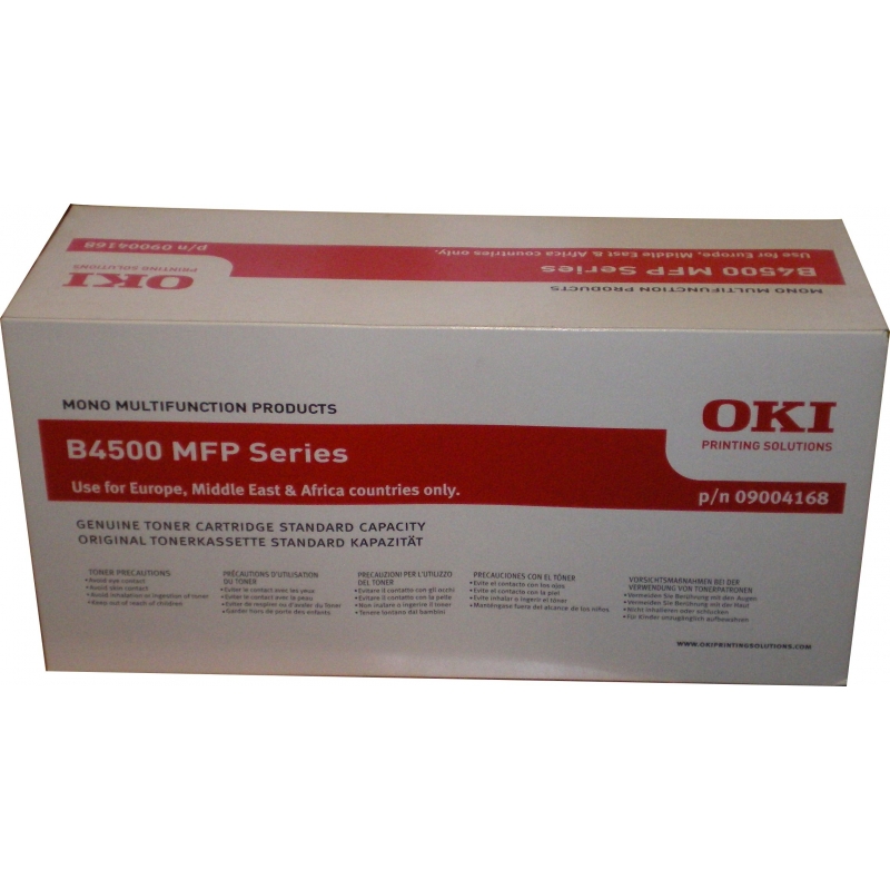 Toner OKI B4520 / B4545 Black Original - 09004168