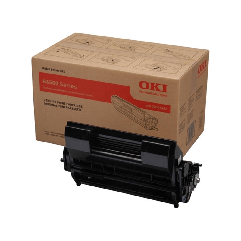 Pack Image Drum + Toner OKI B6500 Black Original - 09004462 - Descontinuado