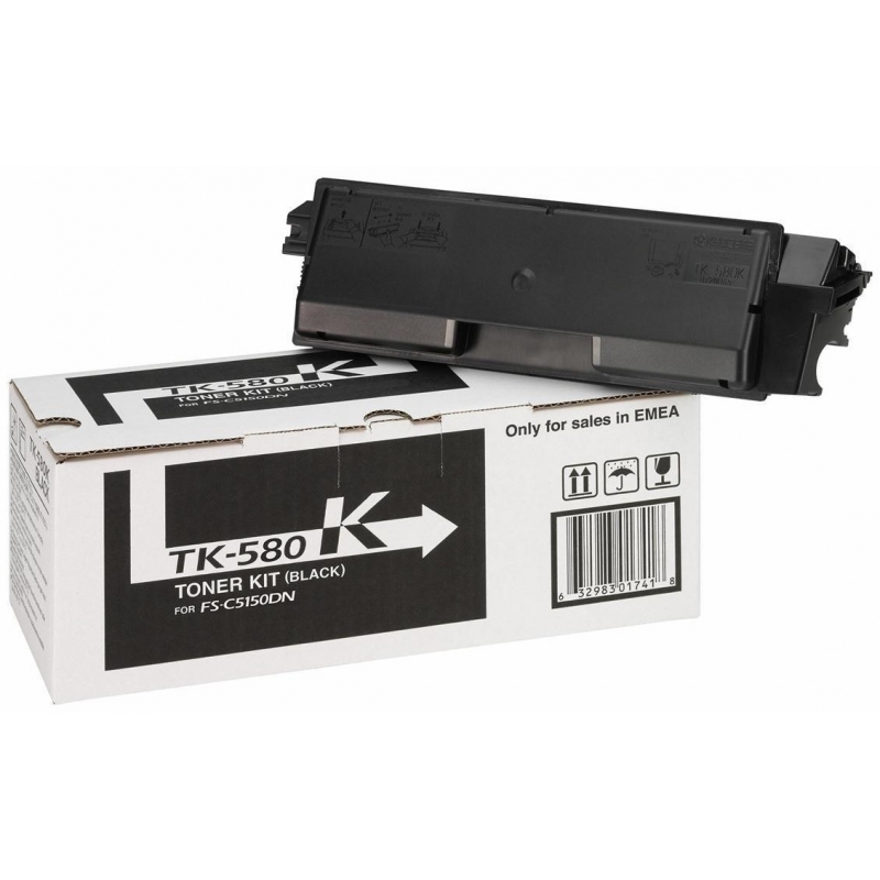 Toner Kyocera TK-580 Black Original - 1T02KT0NL0