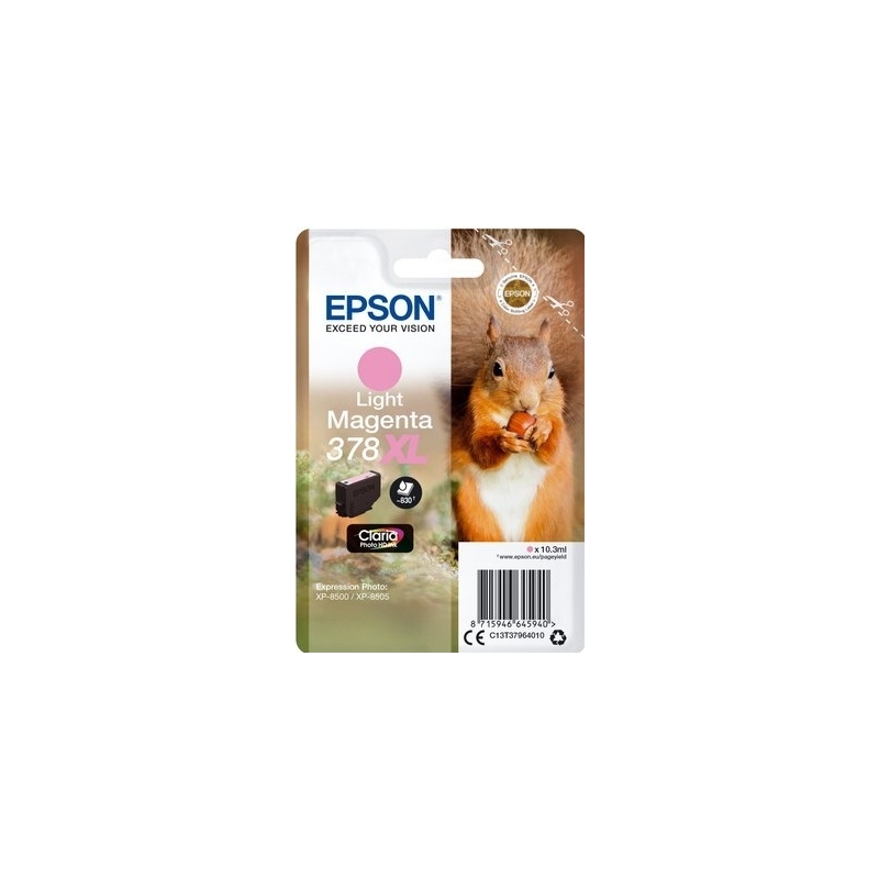 Ink cartridge Epson T3796 (378XL) Light Magenta Original - C13T37964010
