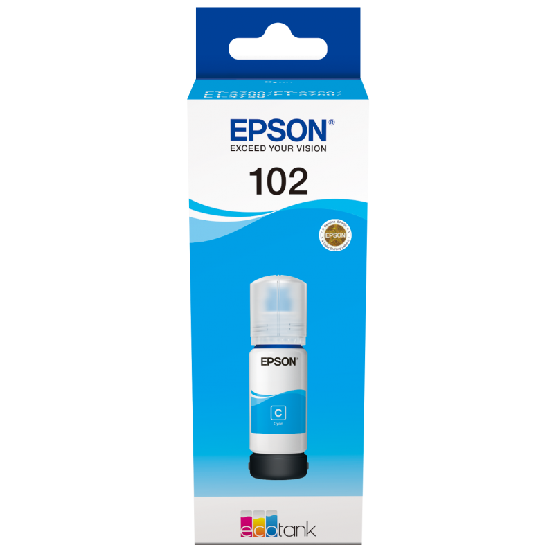 Refill Ink cartridge Epson 102 Cyan Original - C13T03R240