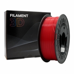 Filamento 3D PETG - Diâmetro 1.75mm - Bobina 1kg - Cor Vermelho
