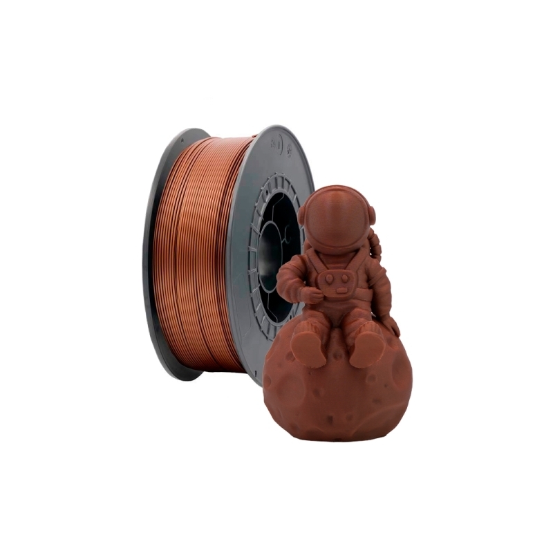 Filamento 3D PLA - Diâmetro 1.75mm - Bobina 1kg - Cor Bronze