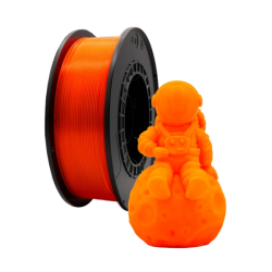 Filamento 3D PLA - Diâmetro 1.75mm - Bobina 1kg - Cor Laranja Fluoresc
