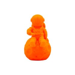 Filamento 3D PLA - Diâmetro 1.75mm - Bobina 1kg - Cor Laranja Fluoresc