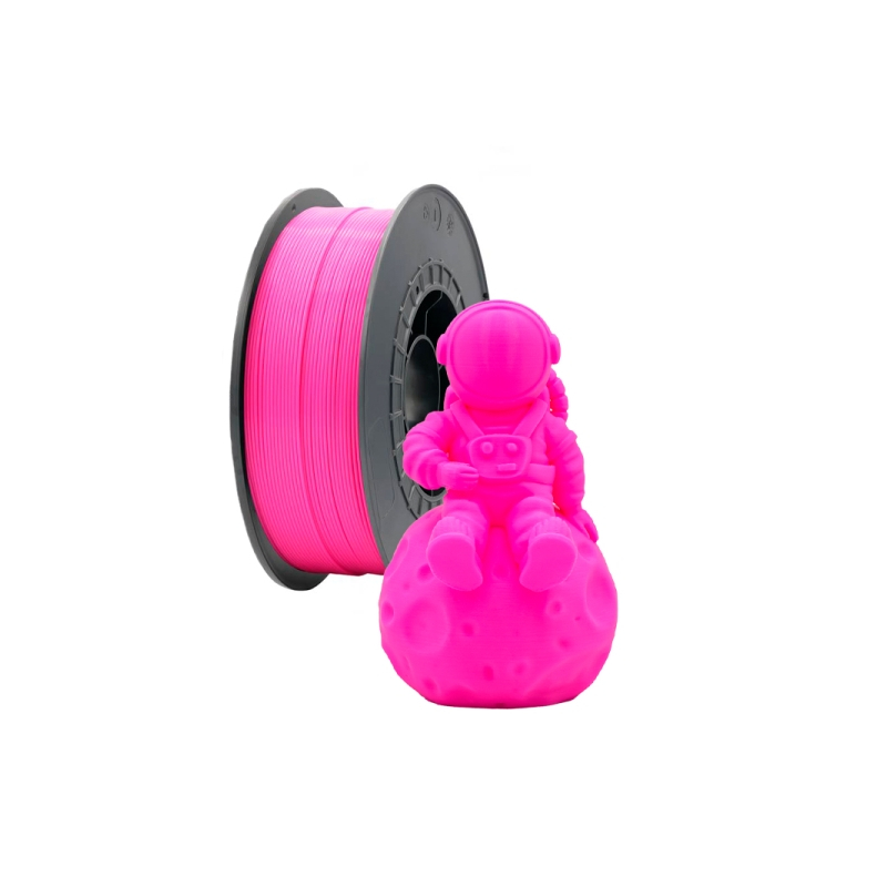 Filamento 3D PLA - Diâmetro 1.75mm - Bobina 1kg - Cor Rosa Fluorescent