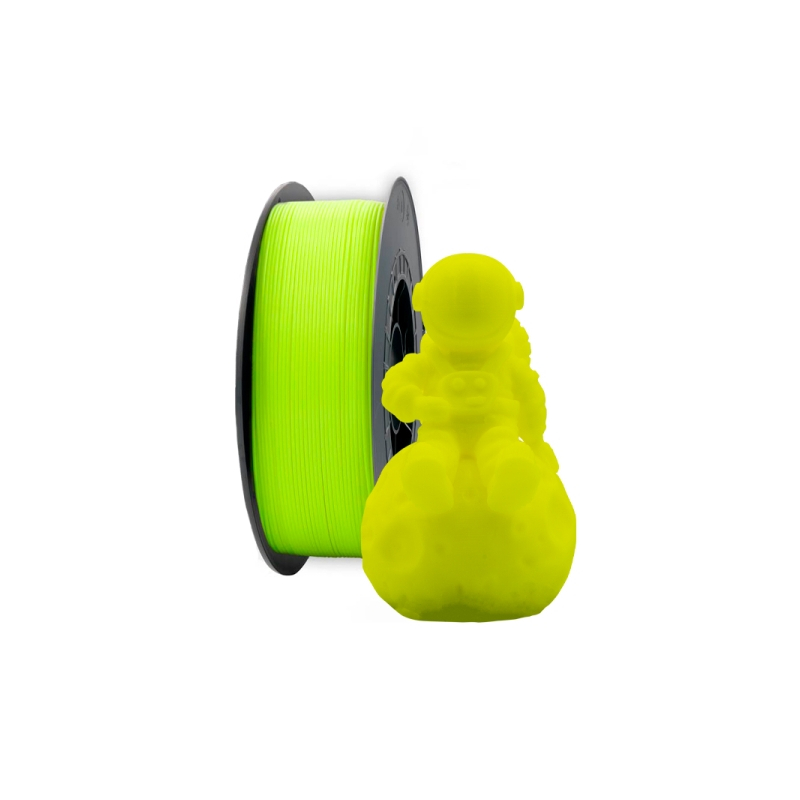 PLA 3D Filament - 1.75mm Diameter - 1kg Spool - Fluorescent Yellow