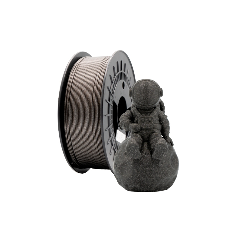 Filamento 3D PLA GLITTER - Diâmetro 1.75mm - Bobina 1kg - Cor Preto