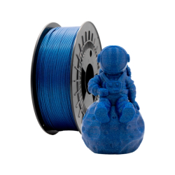 Filamento 3D PLA GLITTER - Diâmetro 1.75mm - Bobina 1kg - Cor Azul