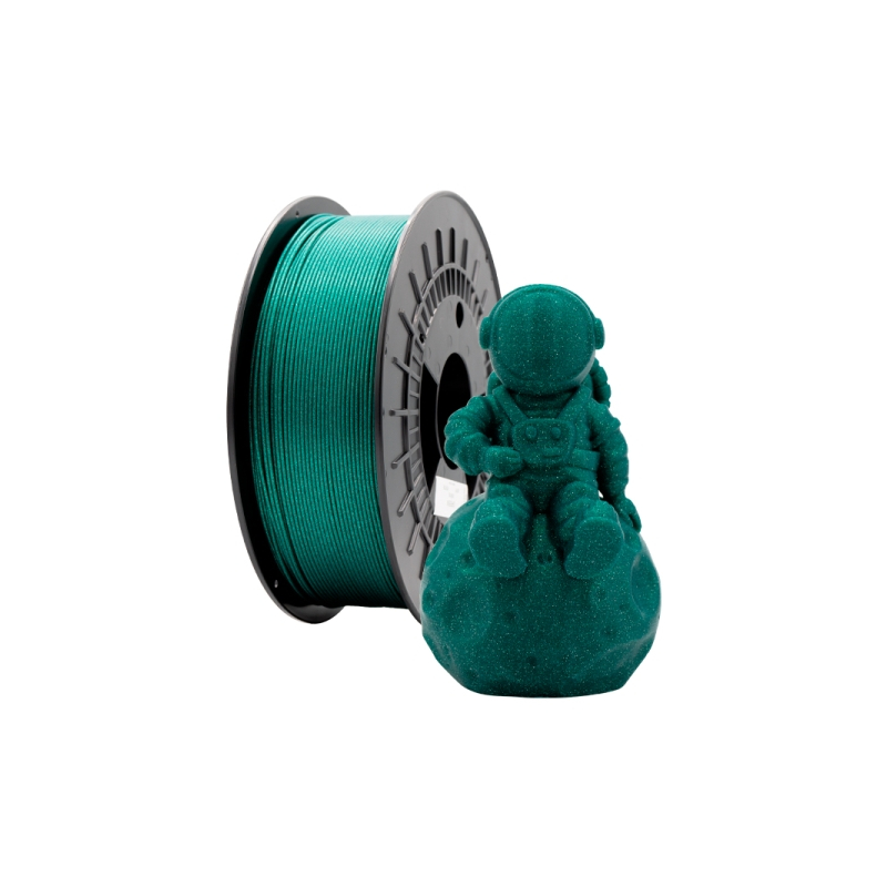 Filamento 3D PLA GLITTER - Diâmetro 1.75mm - Bobina 1kg - Cor Verde