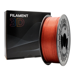 Filamento 3D PLA GLITTER - Diâmetro 1.75mm - Bobina 1kg - Cor Vermelho