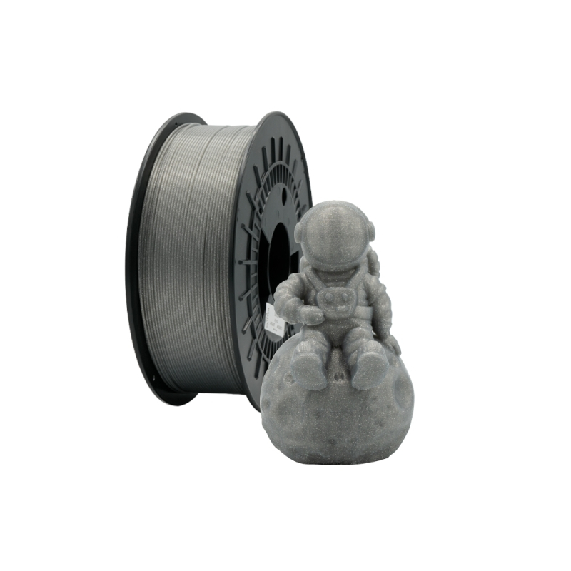 PLA GLITTER 3D Filament - 1.75mm Diameter - 1kg Spool - Silver