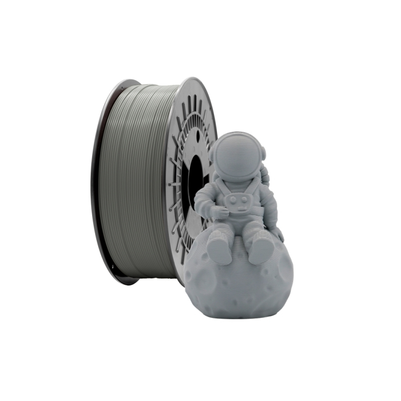 Filamento 3D PLA MATE - Diametro 1.75mm - Bobina 1kg - Color Gris Oscu