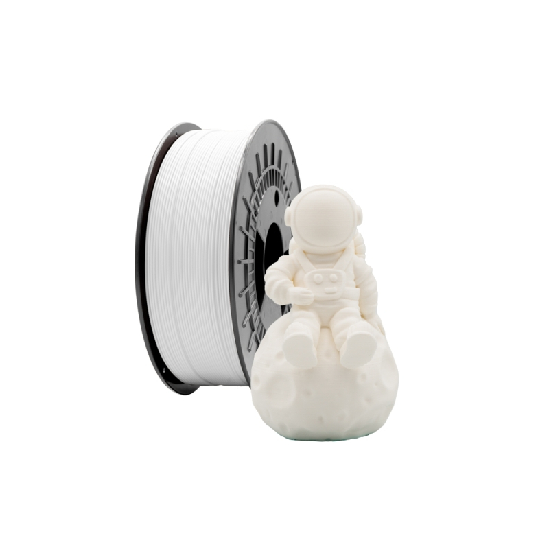 Filamento 3D PLA MATE - Diâmetro 1.75mm - Bobina 1kg - Cor Branco