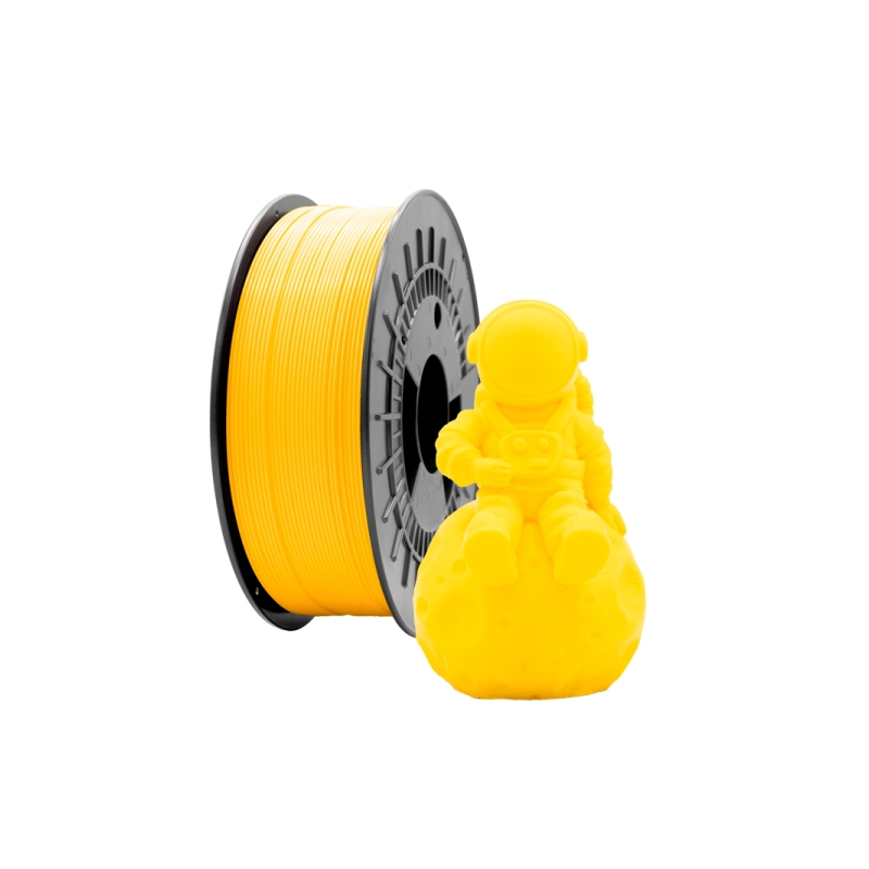 PLA MATTE 3D Filament - 1.75mm Diameter - 1kg Spool - Yellow