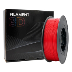 Filamento 3D PLA - Diâmetro 1.75mm - Bobina 1kg - Cor Vermelho