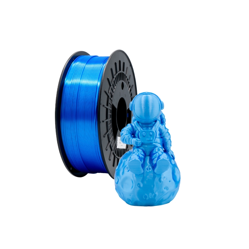 Filamento 3D PLA SILK - Diâmetro 1.75mm - Bobina 1kg - Cor Azul