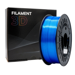 Filamento 3D PLA SILK - Diâmetro 1.75mm - Bobina 1kg - Cor Azul